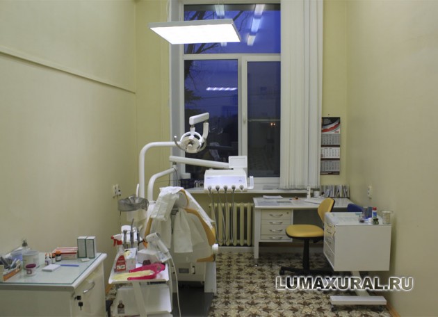Светодиодное освещение областной стоматологии